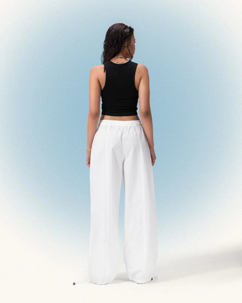 PARACHUTE PANTS  White