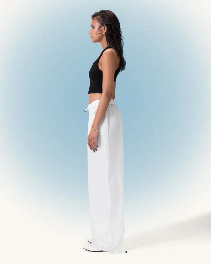 PARACHUTE PANTS  White