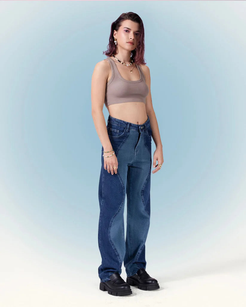 BLUE ON BLUE WAVES JEANZ