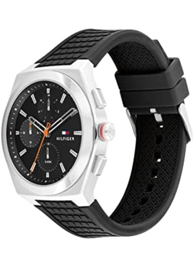 TOMMY HILFIGER men’s Chronograph Rubber watch 1791898