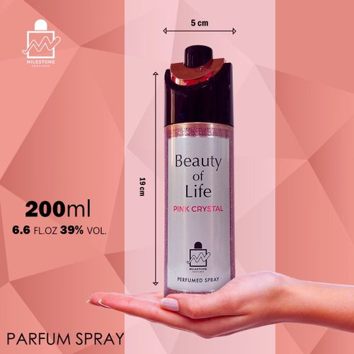 Milestone Beauty Of Life Pink Body Spray For Women 200ml