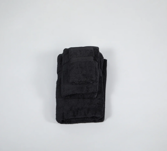 Terry Towel, Cotton - Black