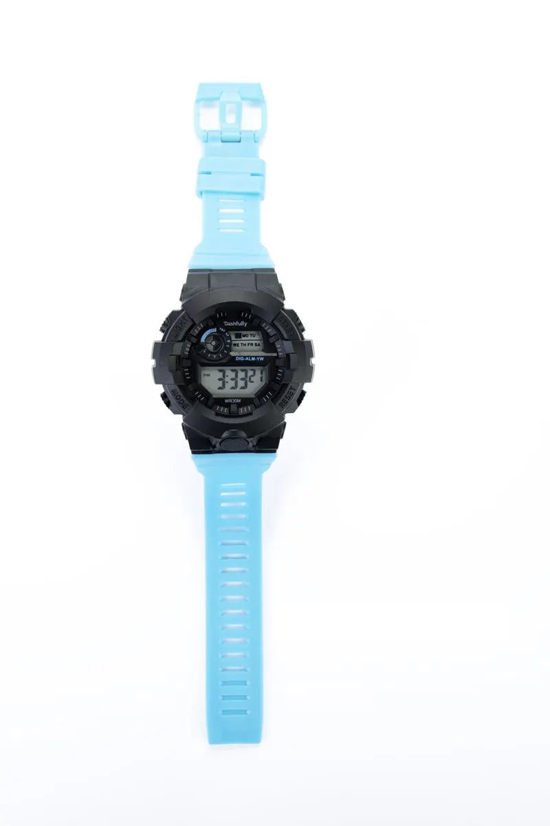 dashfully Children Watch Outdoor Sports Kids Watches LED Digital-DFK1715-BBP