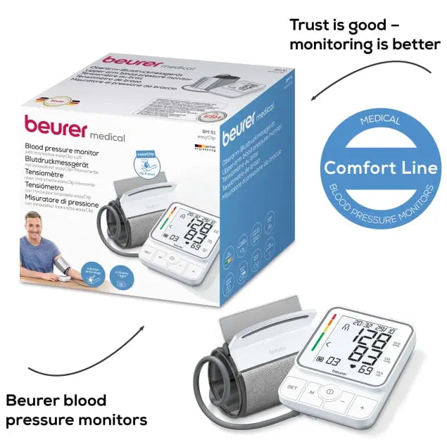 Beurer BM 51 easy Clip upper arm blood pressure monitor