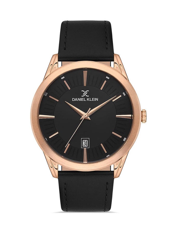 Leather Analog Watch DK.1.13076-4