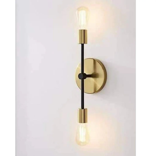 Double pedestal wall lamp – black*gold (code:402)