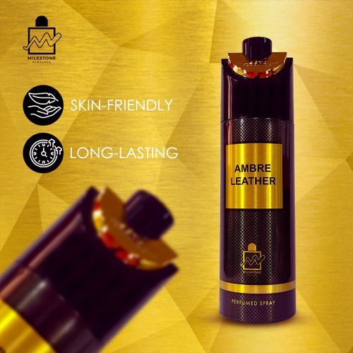 Milestone Ambre Leather Body Spray For Men 200ml