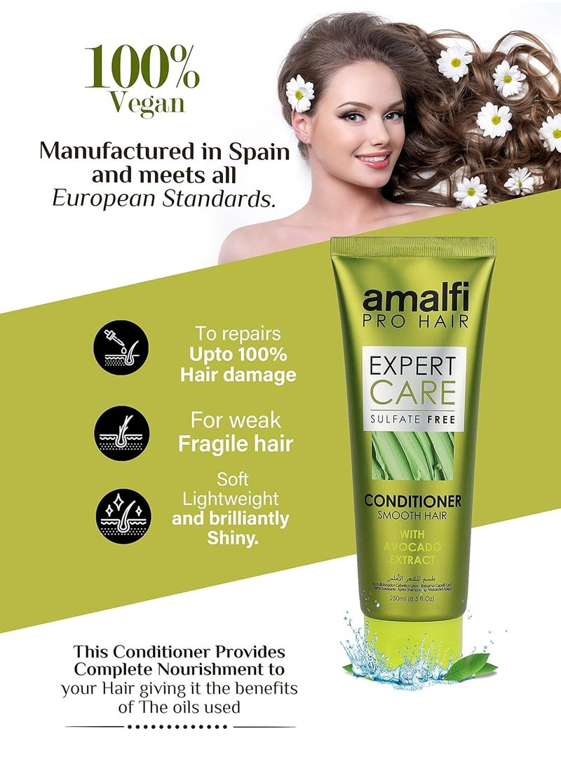 Amalfi Pro Hair Expert Care Conditioner Smooth Hair With Avocado 250ml
