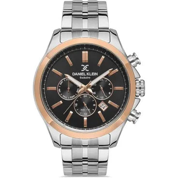 Daniel klien Dress Watch With Stainless Steel Strap For Men Chronograph 45 mm Silver - DK.1.13292-4