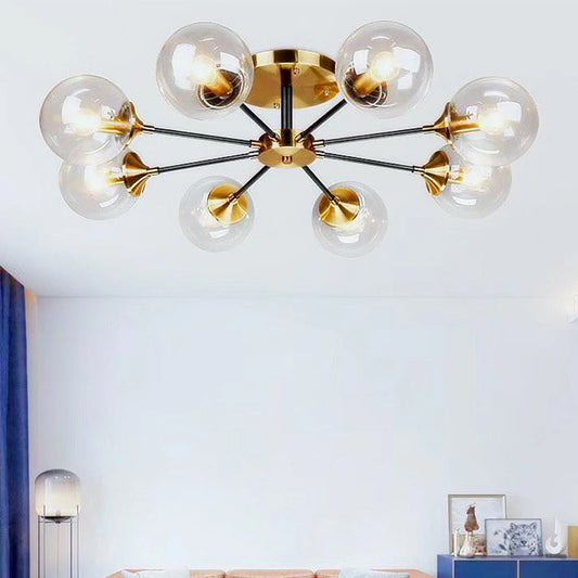 Eight arms chandelier-Black* gold -code:127