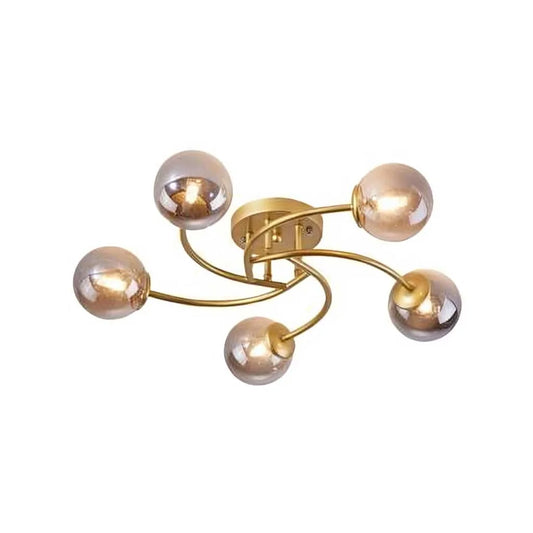 ‎Fan chandelier – copper – (code:174)‎