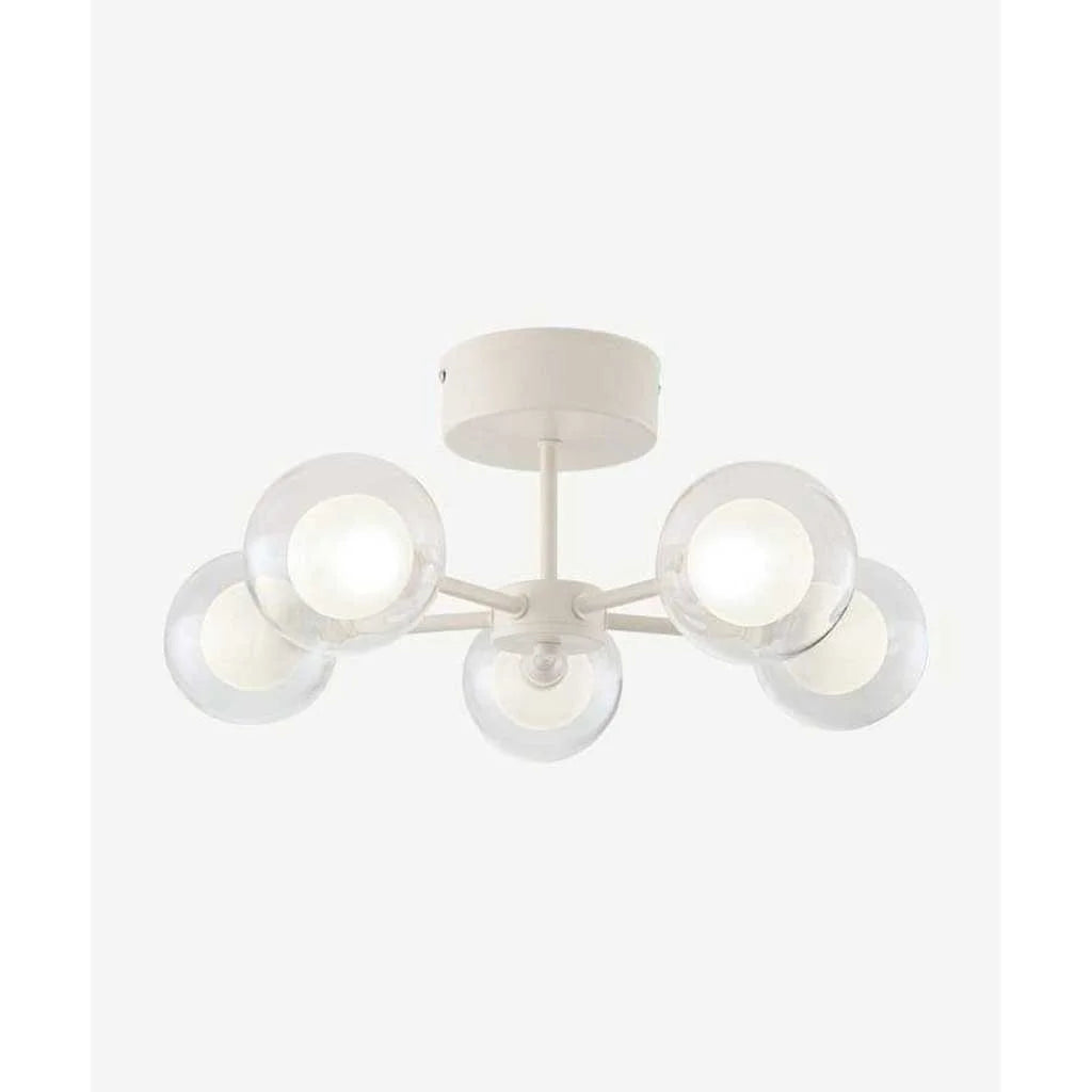 ‎Chandelier 5 Shield – White – (Code:176)‎