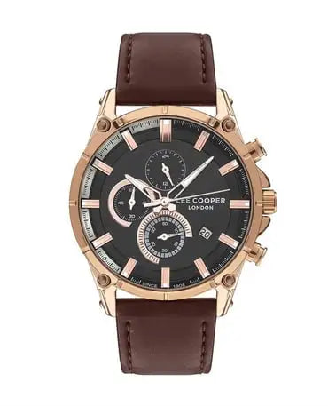 LEE COOPER Men’s Multi Function Black Dial Watch LC07531.3452
