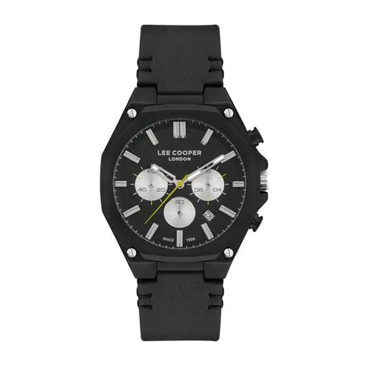 LEE COOPER Men’s Multi Function Black Dial Watch – LC07318.651