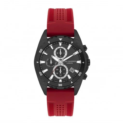 LEE COOPER Men’s Multi Function Black Dial Watch – LC07527.658
