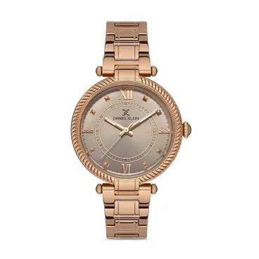 Daniel klien Classic Watch With Stainless Steel Strap For Women Analog 36 mm Rose Gold - DK.1.13213-6