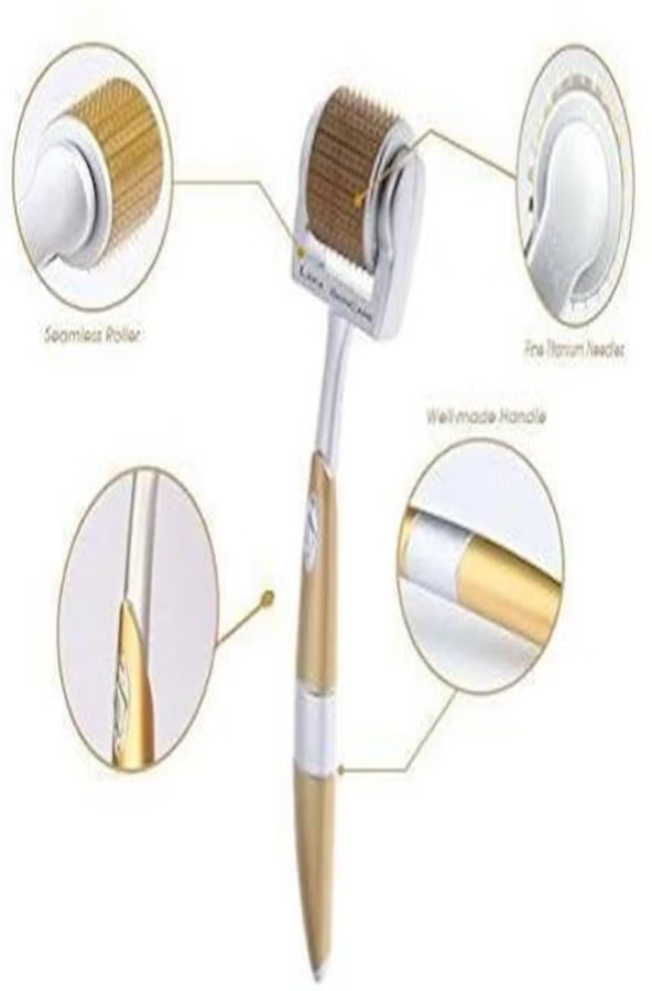 Generic Ultimate Derma Roller Gold/Silver/Beige