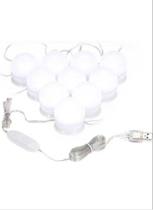 Generic 10-Piece LED Vanity Mirror Lights White
