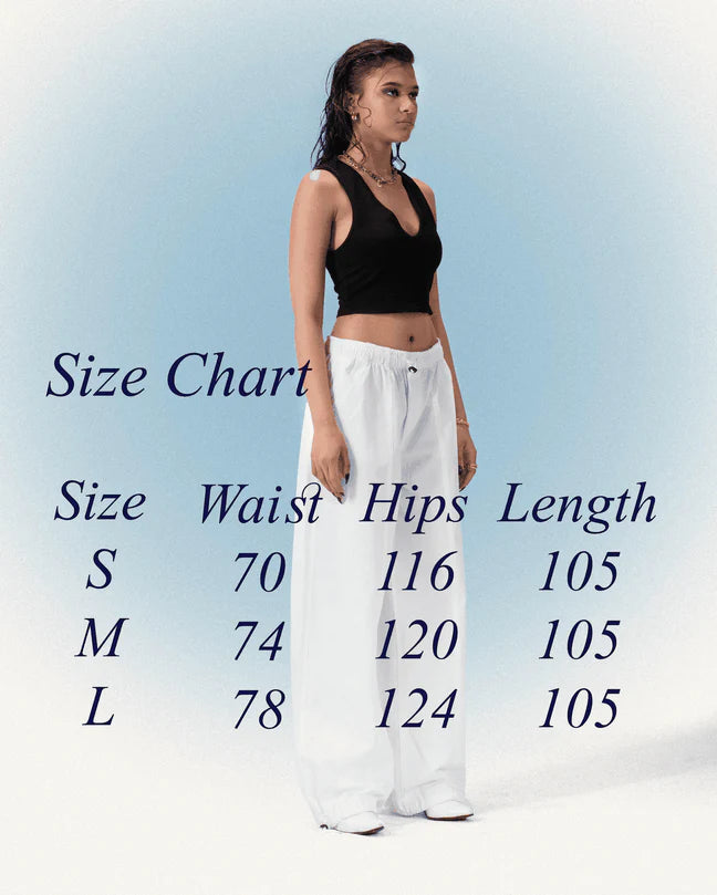 PARACHUTE PANTS  White