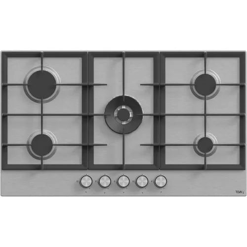 TEVA Built-In Gas Hob, 90 Cm,Stainless Steel, 5 Burners, Turkey-BE041
