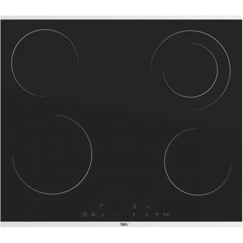 TEVA built-in Black Glass Body Vitroceramic hob, electric touch control, 60 cm, 8 ml, 4 cooking zones, Turkey