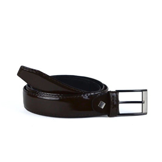 Leather classic belt – SS-122 BROWN