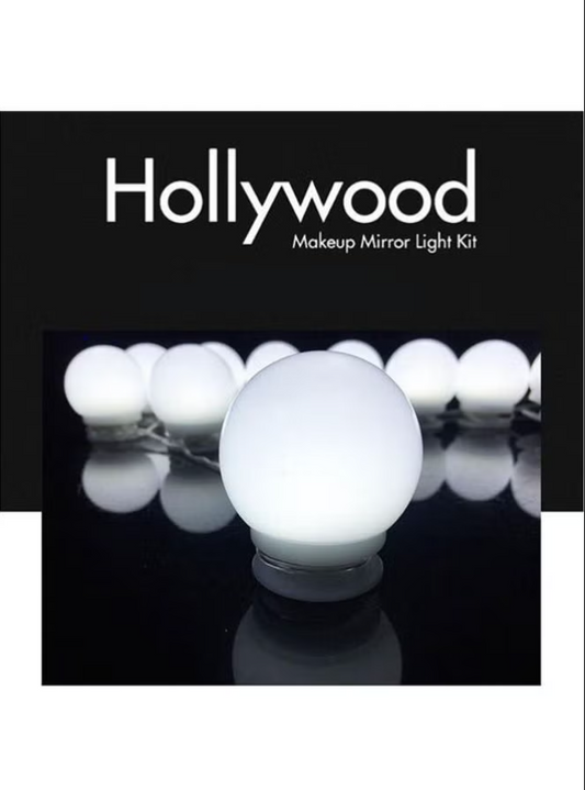 Generic Hollywood Style 10 Led Vanity Mirror Lights Kit With Dimmable Light Bulbs, Lighting Fixture Strip For Makeup Vanity Table Set In Dressing Room white 240grams