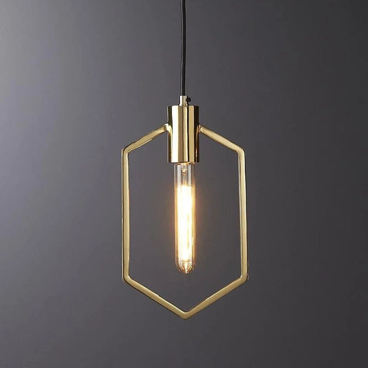 ‎Ceiling-Gold Lamp (Code:446)‎