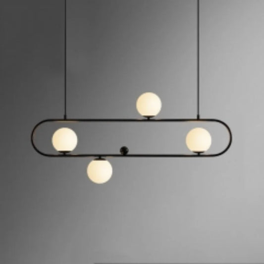 ‎Oval Chandelier 4 Club – Black – (Code:152)‎