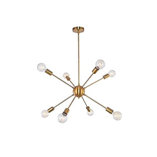 ‎Shams Chandelier 8 Shields – Shiny Gold – (Code:160)‎